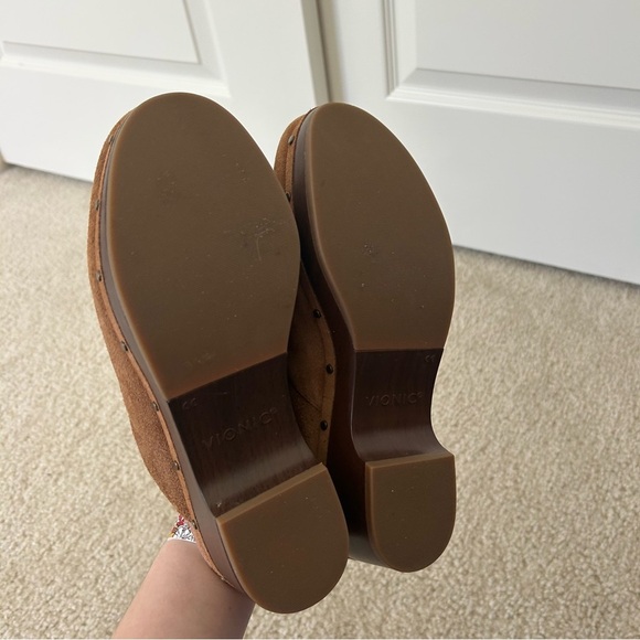 Vionic Kacie Brown Suede Clog Shoe - Picture 7 of 7